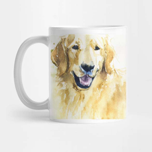 Golden Retriever Watercolor - Gift For Dog Lovers by Edd Paint Something